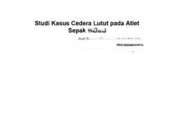 Studi Kasus Cedera Lutut pada Atlet Sepak Bola dan Metode Pencegahannya